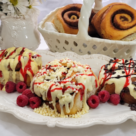 Raspberry Variety Cinnamon Rolls