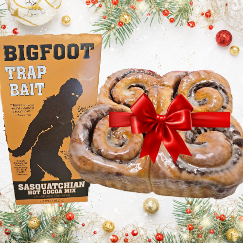 Cinnamon Rolls and Big Foot Hot Cocoa Gift Set