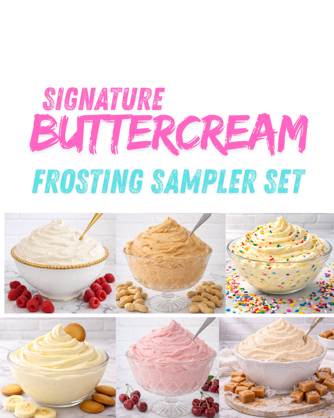 Buttercream Frosting Variety Sampler Set