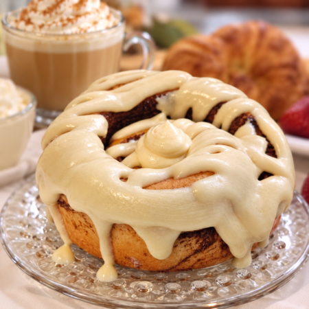 Vanilla Latte Cinnamon Roll