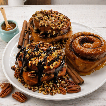 Caramel 3-Variety Cinnamon Rolls