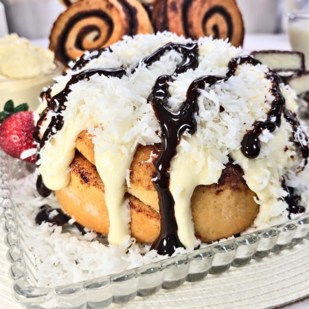 Chocolate Coconut Cinnamon Roll