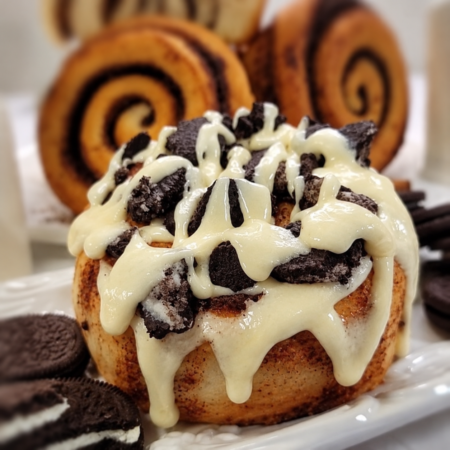 Cookies 'N Cream Cinnamon Roll