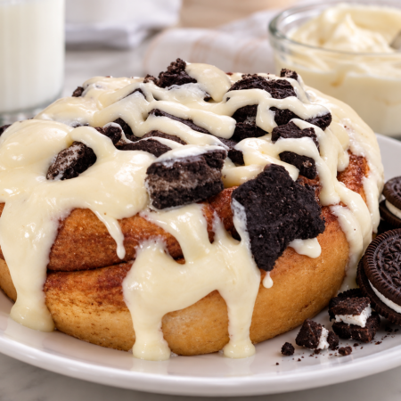 Cookies 'N Cream Cinnamon Roll