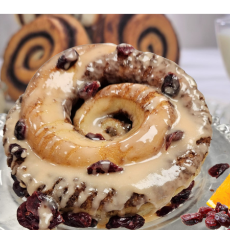 Cranberry Orange Cinnamon Roll