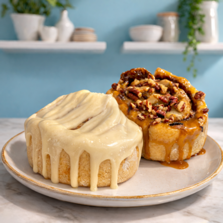 Gluten Free Cinnamon Rolls in Classic Buttercream (Also Available in Other Varieties)