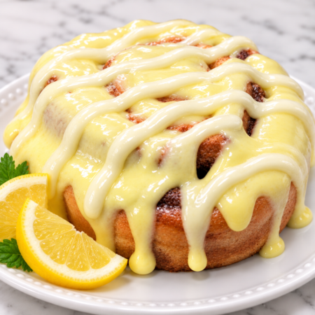 Lemon Buttercream Cinnamon Roll