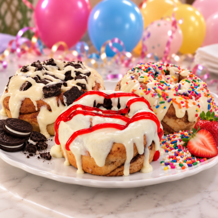 Party Lovers 3-Variety Gourmet Cinnamon Rolls-9 Pack