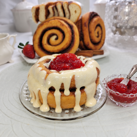 Peanut Butter Jelly Cinnamon Roll