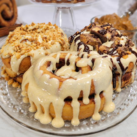 Peanut Butter Variety Cinnamon Rolls